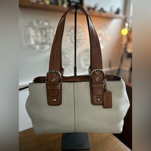 Coach Soho Leather Off White Shoulder Bag